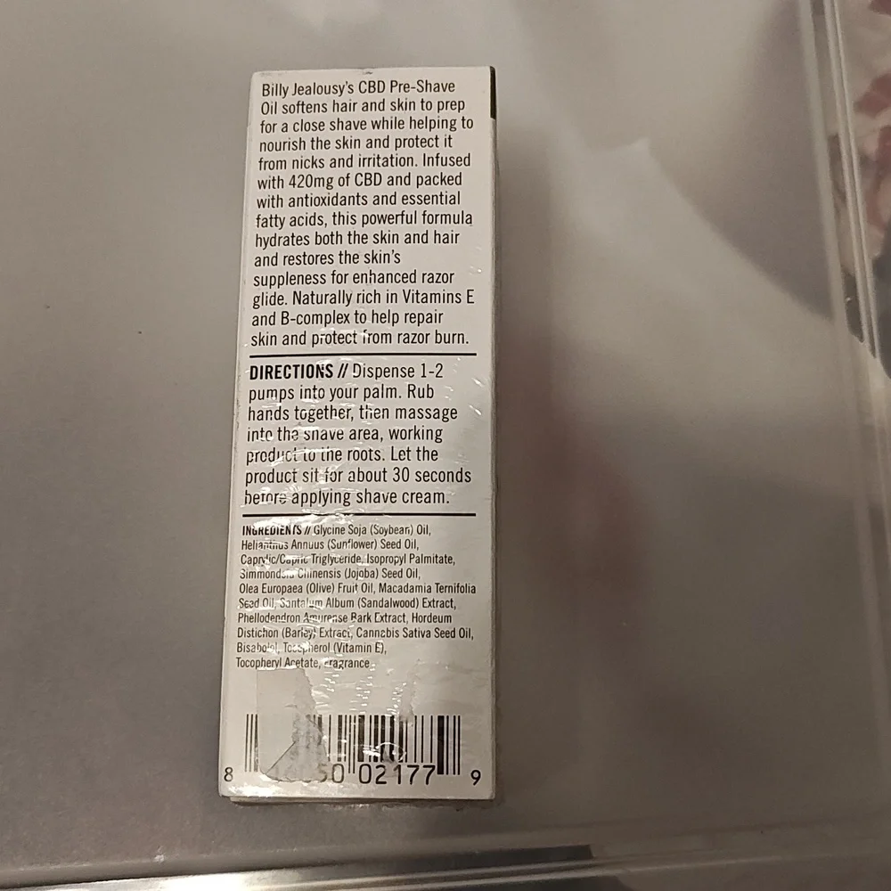 Billy Jealousy CBD Pre-Shave Oil